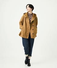 NGDAD01490 GIANNI LO GIUDICE(ジャンニ ロ ジュディチェ) [洗える]コットンタイプライターフーディージャケット ベージュ