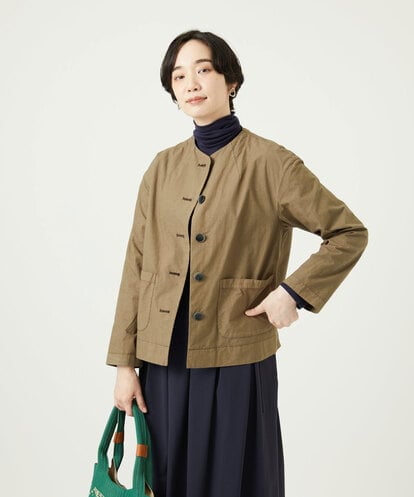 NGDAD02390 GIANNI LO GIUDICE [洗える]コットンタイプライターショートジャケット