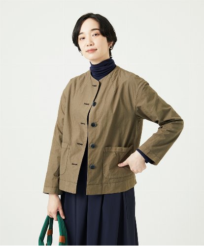 NGDAD02390 GIANNI LO GIUDICE [洗える]コットンタイプライターショートジャケット