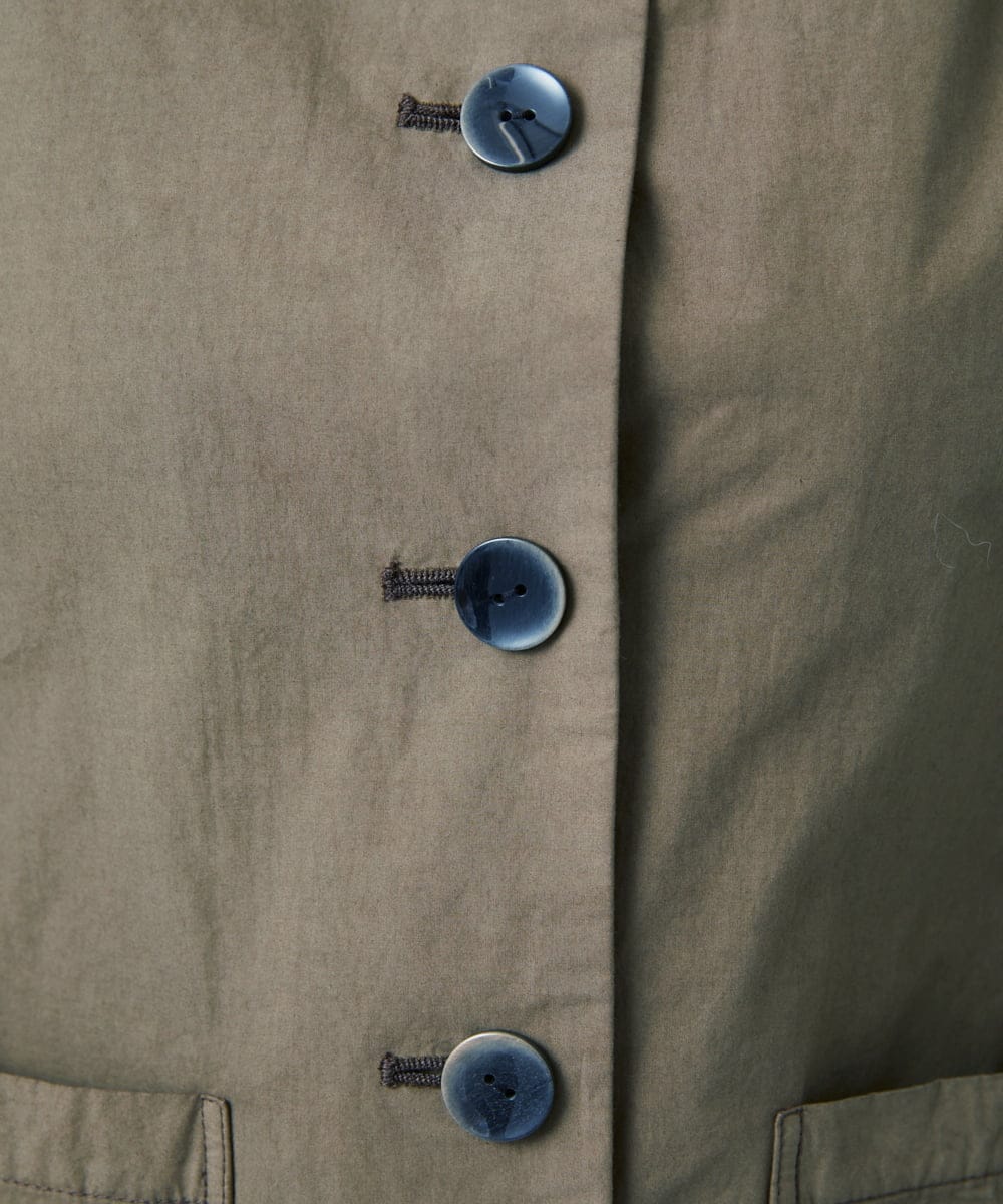 NGDAD02390 GIANNI LO GIUDICE(ジャンニ ロ ジュディチェ) [洗える]コットンタイプライターショートジャケット カーキ