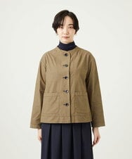 NGDAD02390 GIANNI LO GIUDICE(ジャンニ ロ ジュディチェ) [洗える]コットンタイプライターショートジャケット カーキ
