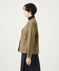 NGDAD02390 GIANNI LO GIUDICE(ジャンニ ロ ジュディチェ) [洗える]コットンタイプライターショートジャケット カーキ