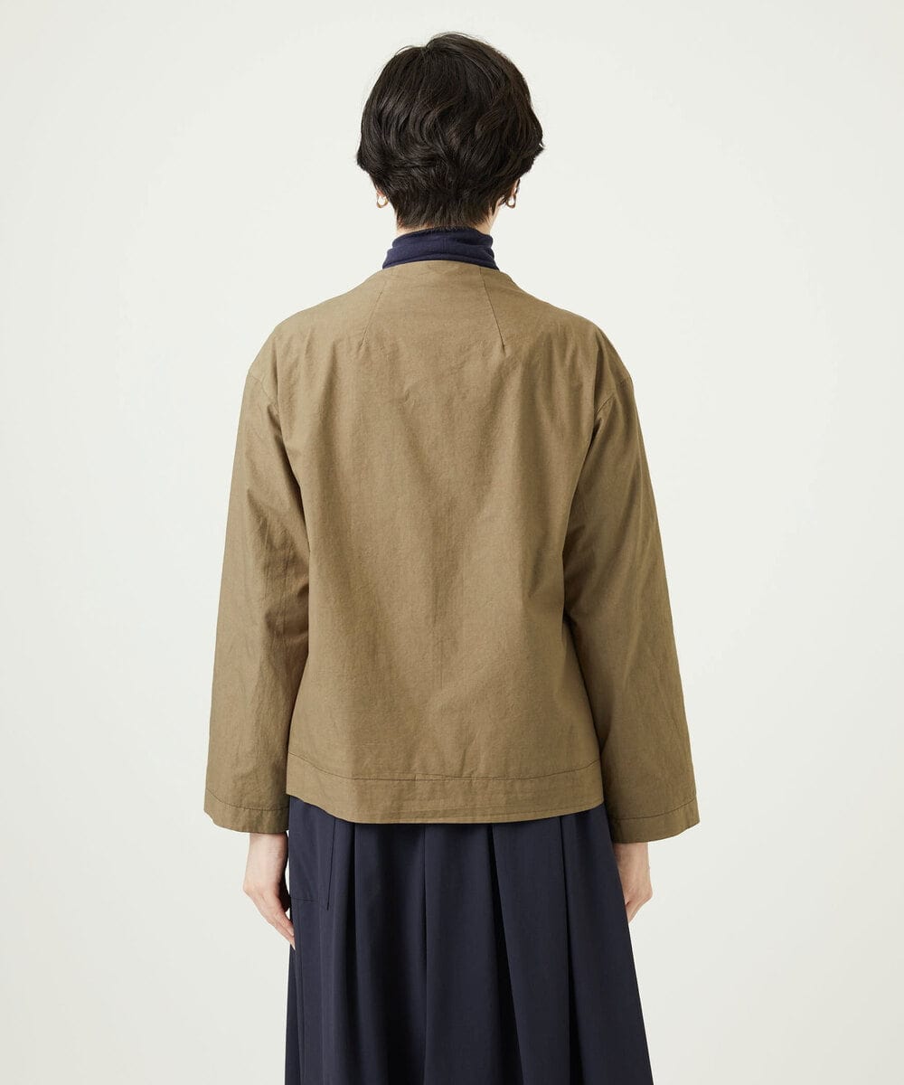 NGDAD02390 GIANNI LO GIUDICE(ジャンニ ロ ジュディチェ) [洗える]コットンタイプライターショートジャケット カーキ