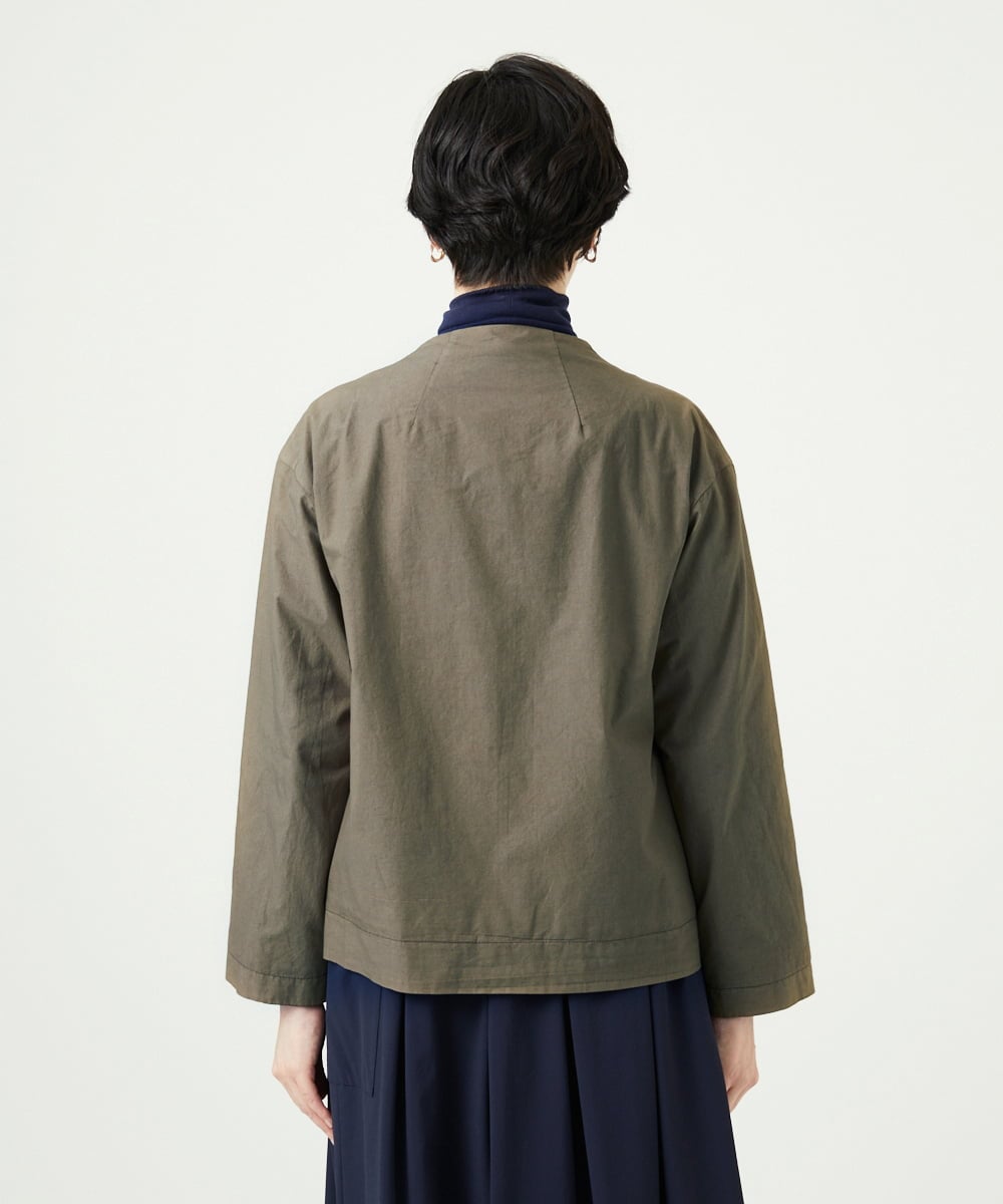 NGDAD02390 GIANNI LO GIUDICE(ジャンニ ロ ジュディチェ) [洗える]コットンタイプライターショートジャケット カーキ