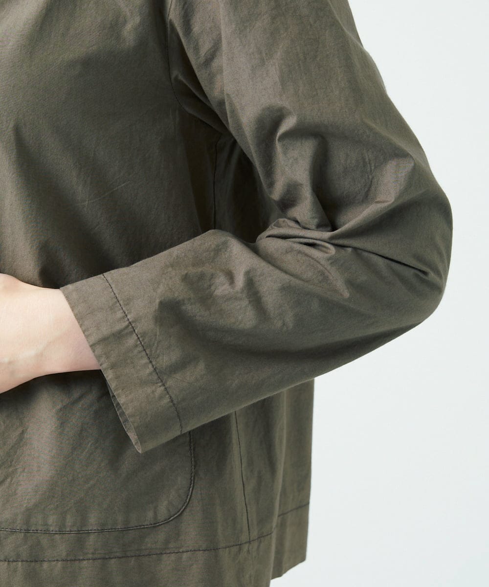 NGDAD02390 GIANNI LO GIUDICE(ジャンニ ロ ジュディチェ) [洗える]コットンタイプライターショートジャケット カーキ