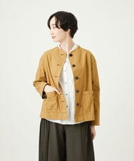NGDAD02390 GIANNI LO GIUDICE(ジャンニ ロ ジュディチェ) [洗える]コットンタイプライターショートジャケット ベージュ