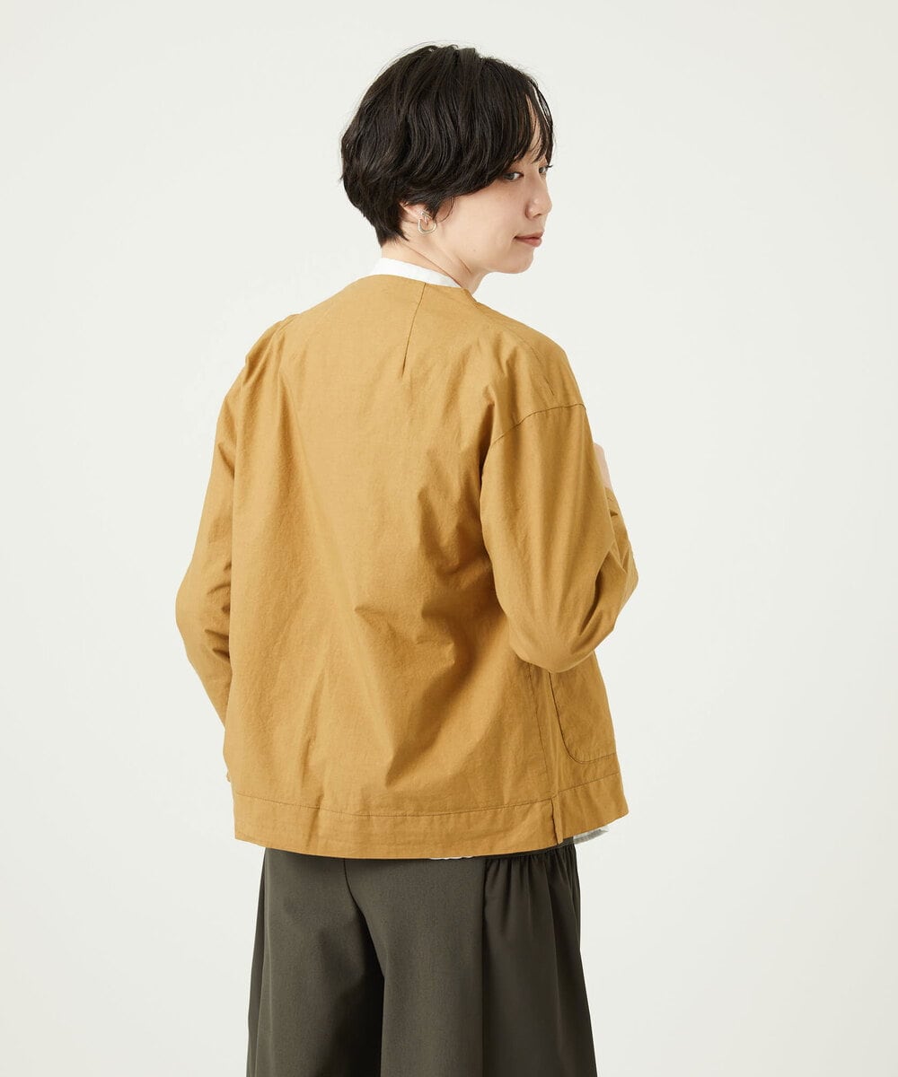 NGDAD02390 GIANNI LO GIUDICE(ジャンニ ロ ジュディチェ) [洗える]コットンタイプライターショートジャケット ベージュ