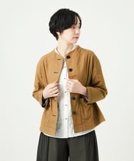 NGDAD02390 GIANNI LO GIUDICE(ジャンニ ロ ジュディチェ) [洗える]コットンタイプライターショートジャケット ベージュ