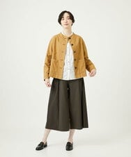 NGDAD02390 GIANNI LO GIUDICE(ジャンニ ロ ジュディチェ) [洗える]コットンタイプライターショートジャケット ベージュ