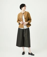 NGDAD02390 GIANNI LO GIUDICE(ジャンニ ロ ジュディチェ) [洗える]コットンタイプライターショートジャケット ベージュ