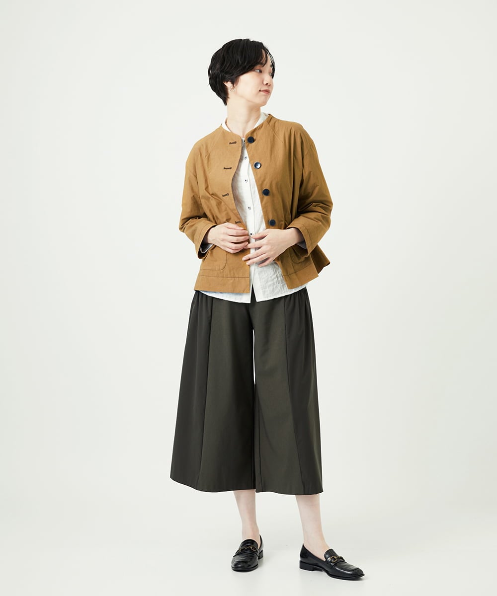 NGDAD02390 GIANNI LO GIUDICE(ジャンニ ロ ジュディチェ) [洗える]コットンタイプライターショートジャケット ベージュ