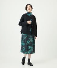 NGDAE20450 GIANNI LO GIUDICE(ジャンニ ロ ジュディチェ) ドットキルトノーカラージャケット ブラック