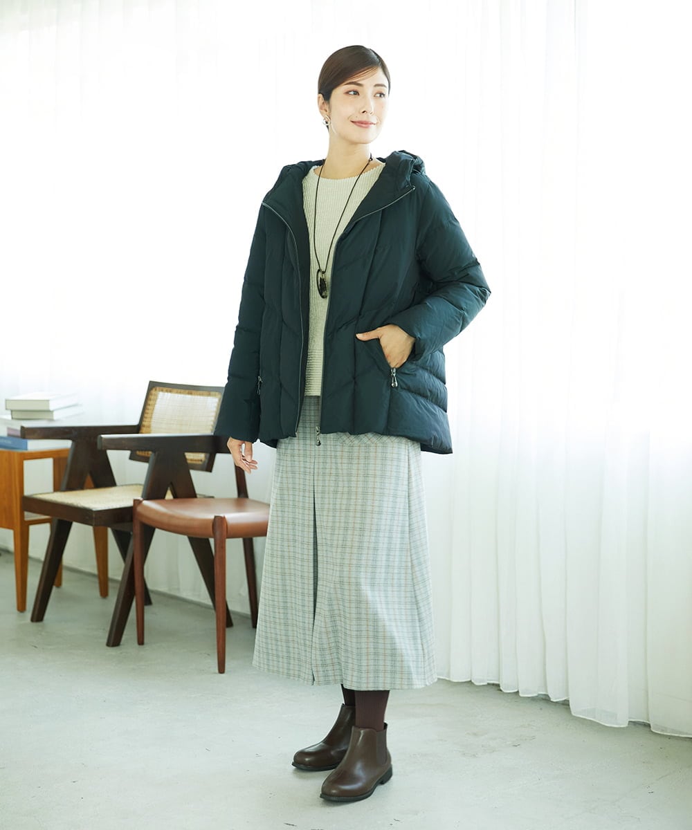 NGDAE31590 GIANNI LO GIUDICE(ジャンニ ロ ジュディチェ) タフタメモリーダウンジャケット ダークグリーン