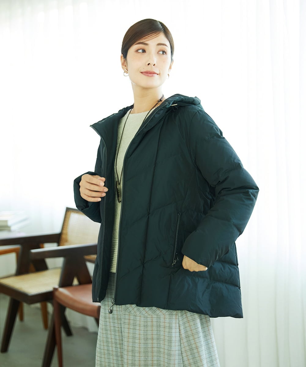 NGDAE31590 GIANNI LO GIUDICE(ジャンニ ロ ジュディチェ) タフタメモリーダウンジャケット ダークグリーン