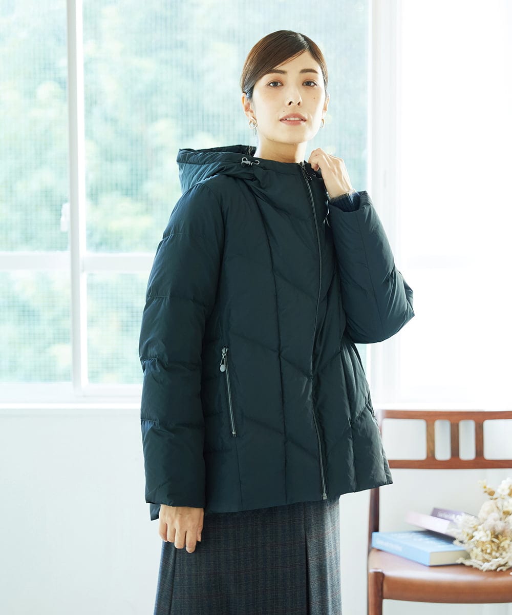 NGDAE31590 GIANNI LO GIUDICE(ジャンニ ロ ジュディチェ) タフタメモリーダウンジャケット ダークグリーン