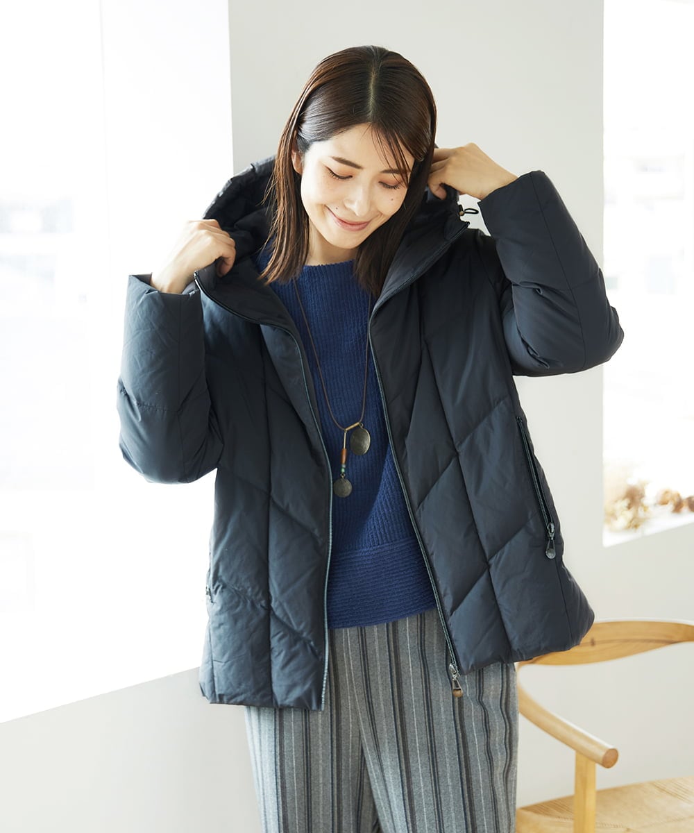 NGDAE31590 GIANNI LO GIUDICE(ジャンニ ロ ジュディチェ) タフタメモリーダウンジャケット カーキブラウン