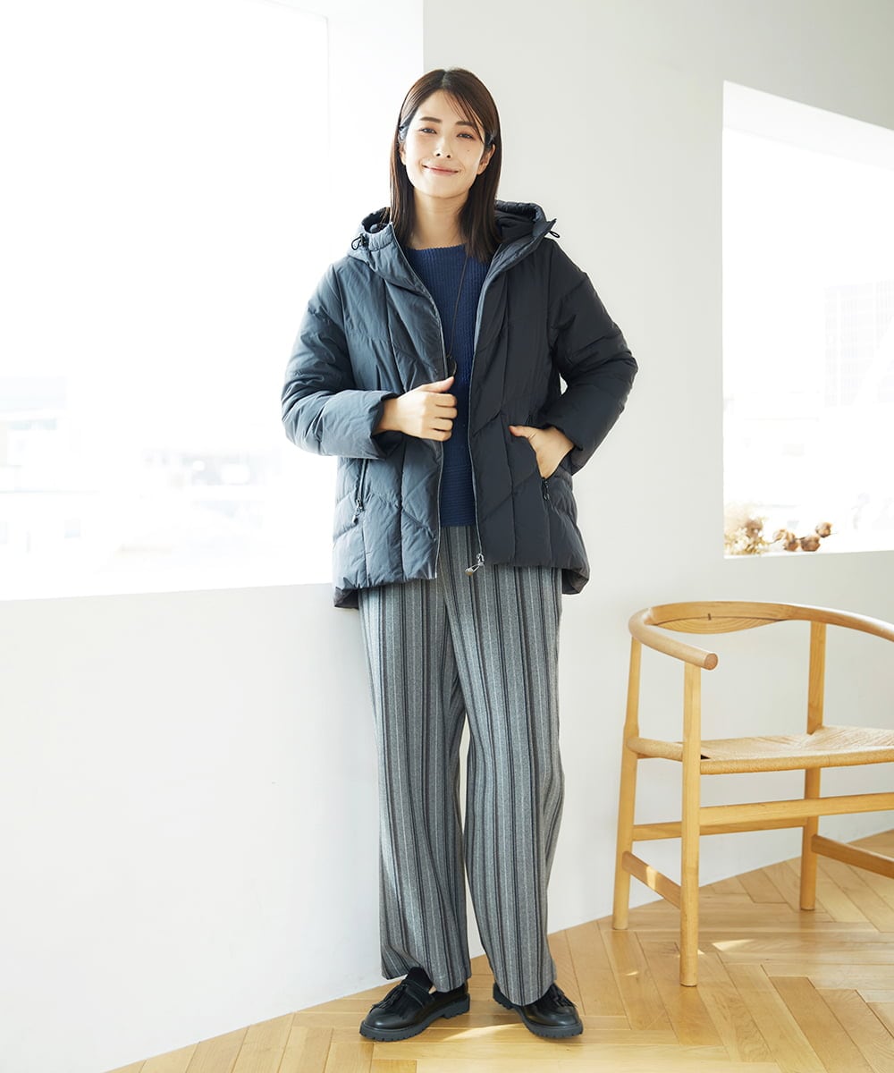 NGDAE31590 GIANNI LO GIUDICE(ジャンニ ロ ジュディチェ) タフタメモリーダウンジャケット カーキブラウン