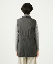 NGDAF01360 GIANNI LO GIUDICE(ジャンニ ロ ジュディチェ) [洗える]マイクロストライプストレッチロングベスト カーキ