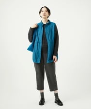 NGDAF01360 GIANNI LO GIUDICE(ジャンニ ロ ジュディチェ) [洗える]マイクロストライプストレッチロングベスト ブルー