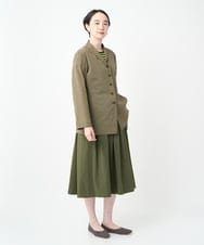 NGDAF57450 GIANNI LO GIUDICE(ジャンニ ロ ジュディチェ) [洗える・日本製]クレイペーパーナイロンライトジャケット カーキ