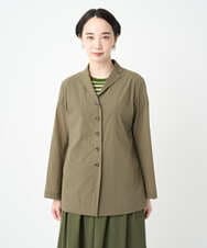 NGDAF57450 GIANNI LO GIUDICE(ジャンニ ロ ジュディチェ) [洗える・日本製]クレイペーパーナイロンライトジャケット カーキ