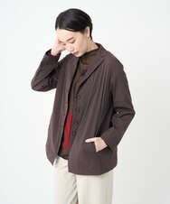 NGDAF57450 GIANNI LO GIUDICE(ジャンニ ロ ジュディチェ) [洗える・日本製]クレイペーパーナイロンライトジャケット ブラウン