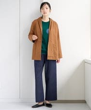 NGDAG20390 GIANNI LO GIUDICE(ジャンニ ロ ジュディチェ) [洗える]ハイマルチタフタショートコート カーキ