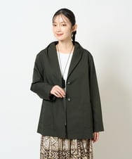 NGDAG20390 GIANNI LO GIUDICE(ジャンニ ロ ジュディチェ) [洗える]ハイマルチタフタショートコート カーキ