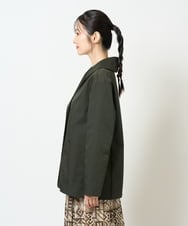 NGDAG20390 GIANNI LO GIUDICE(ジャンニ ロ ジュディチェ) [洗える]ハイマルチタフタショートコート カーキ