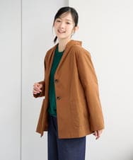 NGDAG20390 GIANNI LO GIUDICE(ジャンニ ロ ジュディチェ) [洗える]ハイマルチタフタショートコート ベージュ
