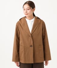 NGDAG20390 GIANNI LO GIUDICE(ジャンニ ロ ジュディチェ) [洗える]LIMONTAハイマルチタフタショートコート ベージュ