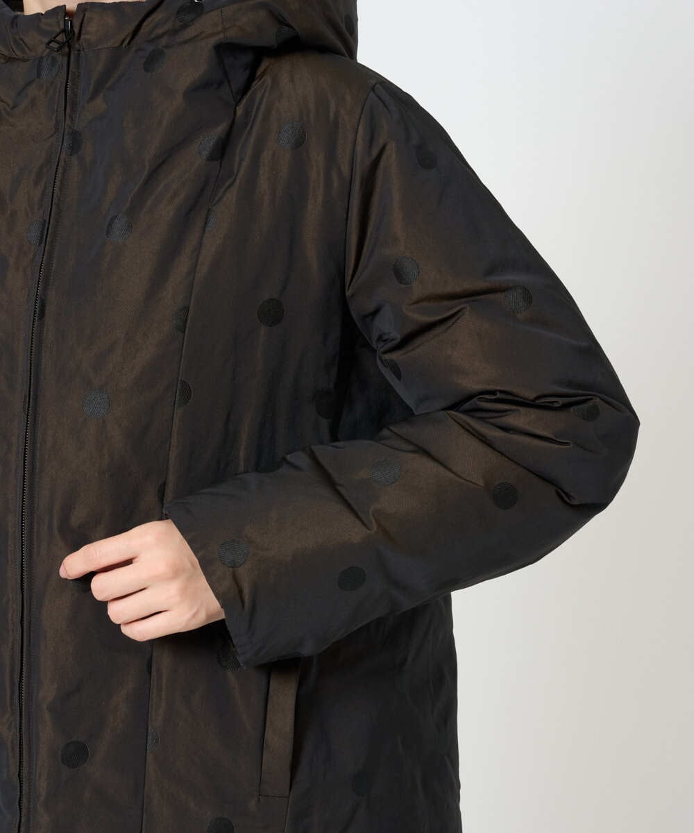 NGDAH45590 GIANNI LO GIUDICE(ジャンニ ロ ジュディチェ) ドットタフタメモリーダウンコート ブラウン