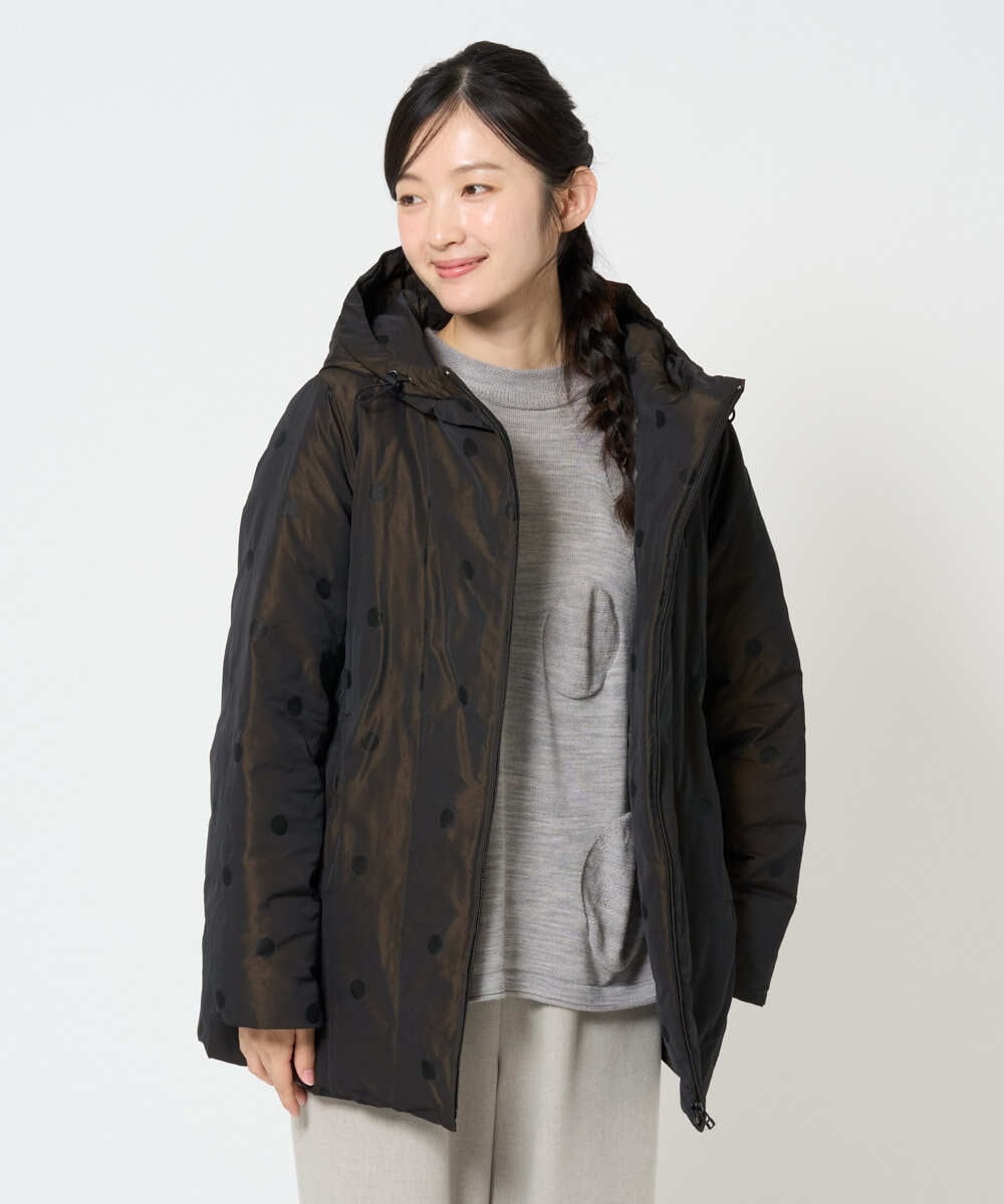 NGDAH45590 GIANNI LO GIUDICE(ジャンニ ロ ジュディチェ) ドットタフタメモリーダウンコート ブラウン