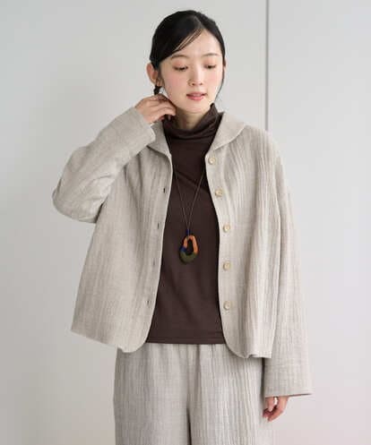 NGDAH46390 GIANNI LO GIUDICE ウールリファインガーゼジャケット