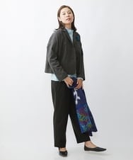 NGDAW01360 GIANNI LO GIUDICE(ジャンニ ロ ジュディチェ) 先染めストライプテーラードジャケット ダークグレー