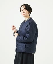 NGDCE51490 GIANNI LO GIUDICE(ジャンニ ロ ジュディチェ) ソフトタフタリバーシブルダウン　 ネイビー