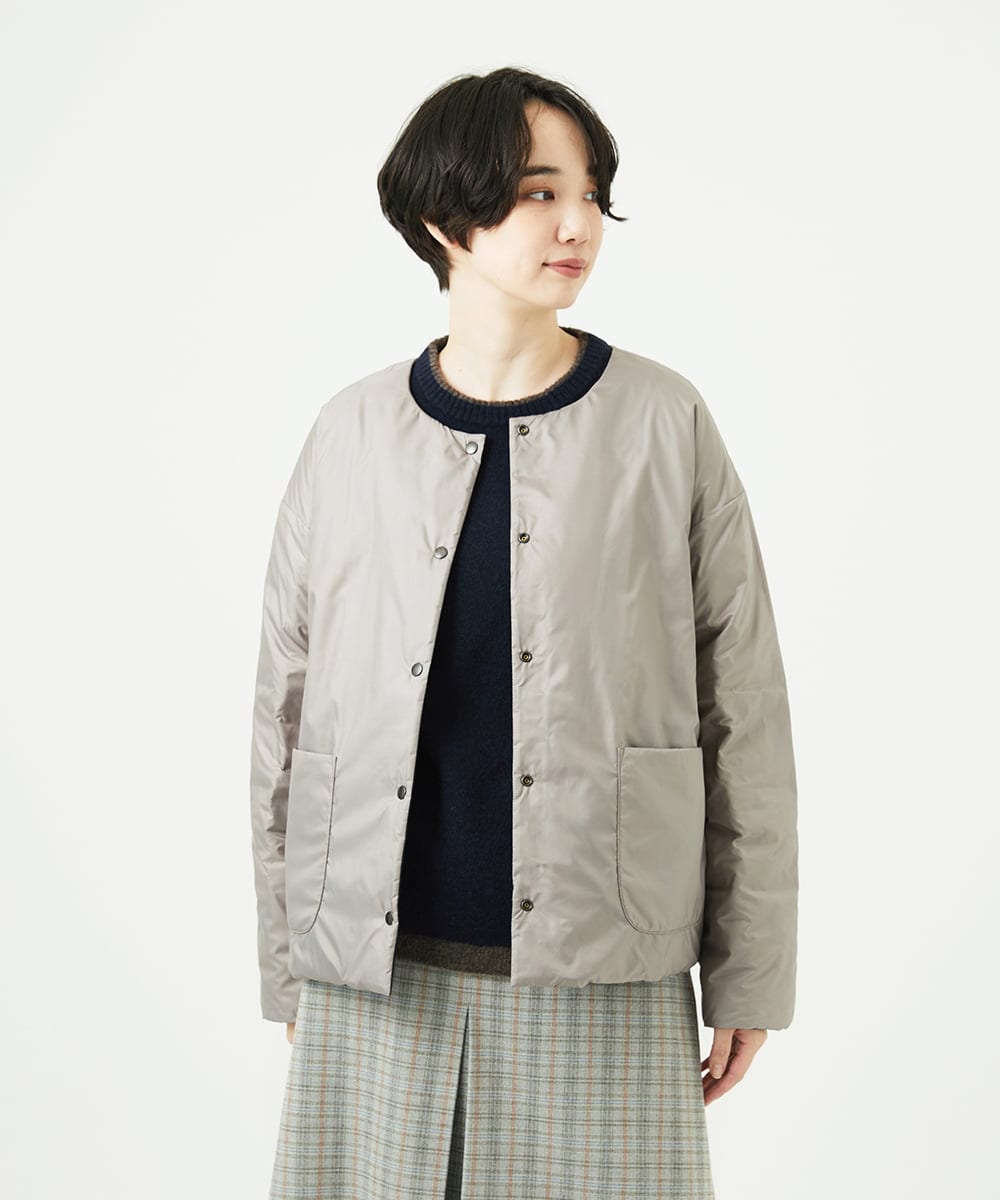 NGDCE51490 GIANNI LO GIUDICE(ジャンニ ロ ジュディチェ) ソフトタフタリバーシブルダウン　 ネイビー