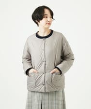 NGDCE51490 GIANNI LO GIUDICE(ジャンニ ロ ジュディチェ) ソフトタフタリバーシブルダウン　 ネイビー