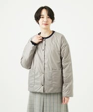 NGDCE51490 GIANNI LO GIUDICE(ジャンニ ロ ジュディチェ) ソフトタフタリバーシブルダウン　 ネイビー