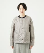 NGDCE51490 GIANNI LO GIUDICE(ジャンニ ロ ジュディチェ) ソフトタフタリバーシブルダウン　 ネイビー