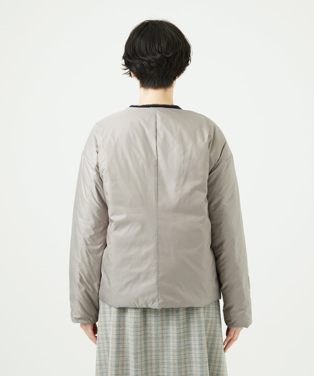 NGDCE51490 GIANNI LO GIUDICE(ジャンニ ロ ジュディチェ) ソフトタフタリバーシブルダウン　 ネイビー