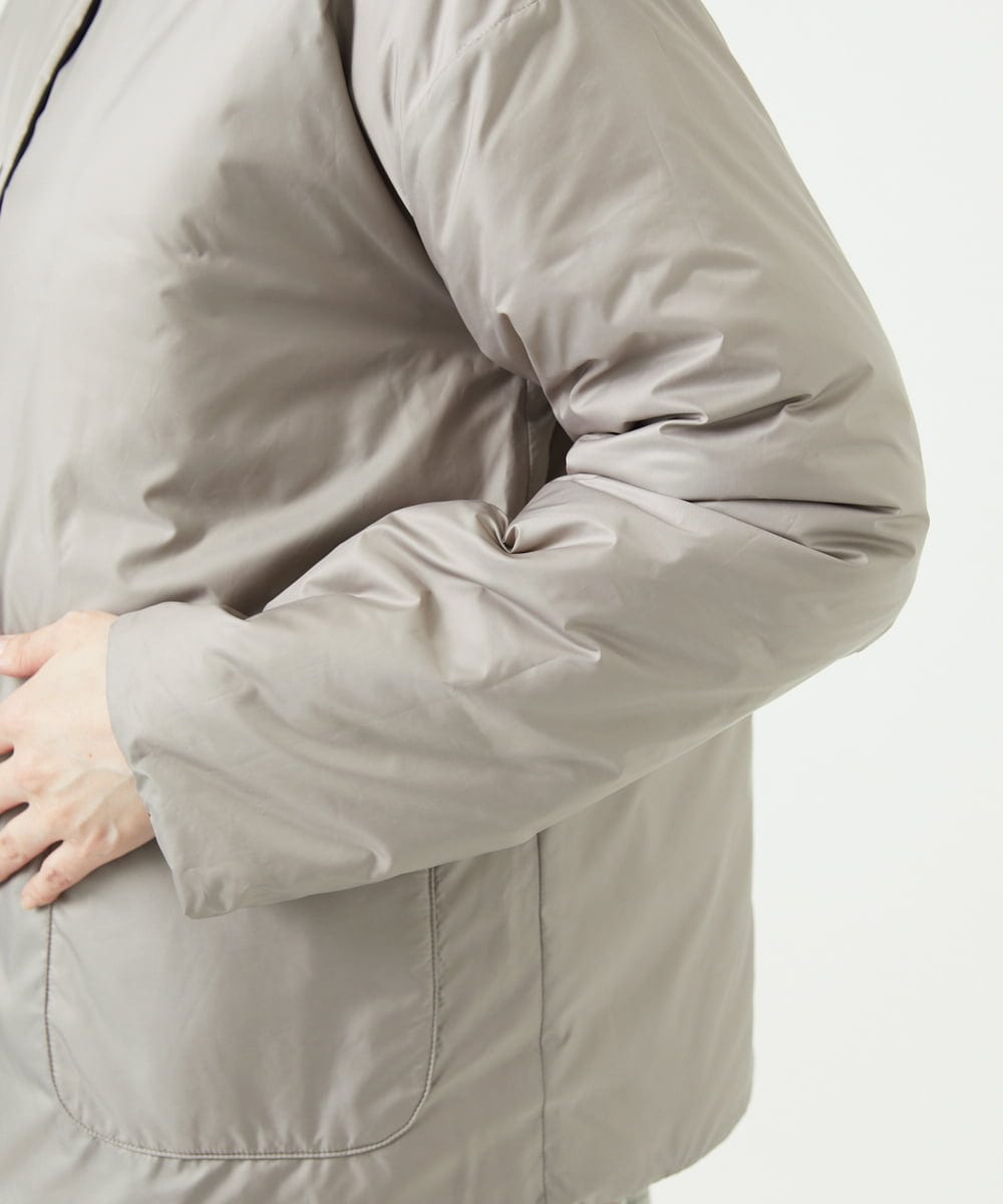 NGDCE51490 GIANNI LO GIUDICE(ジャンニ ロ ジュディチェ) ソフトタフタリバーシブルダウン　 ネイビー