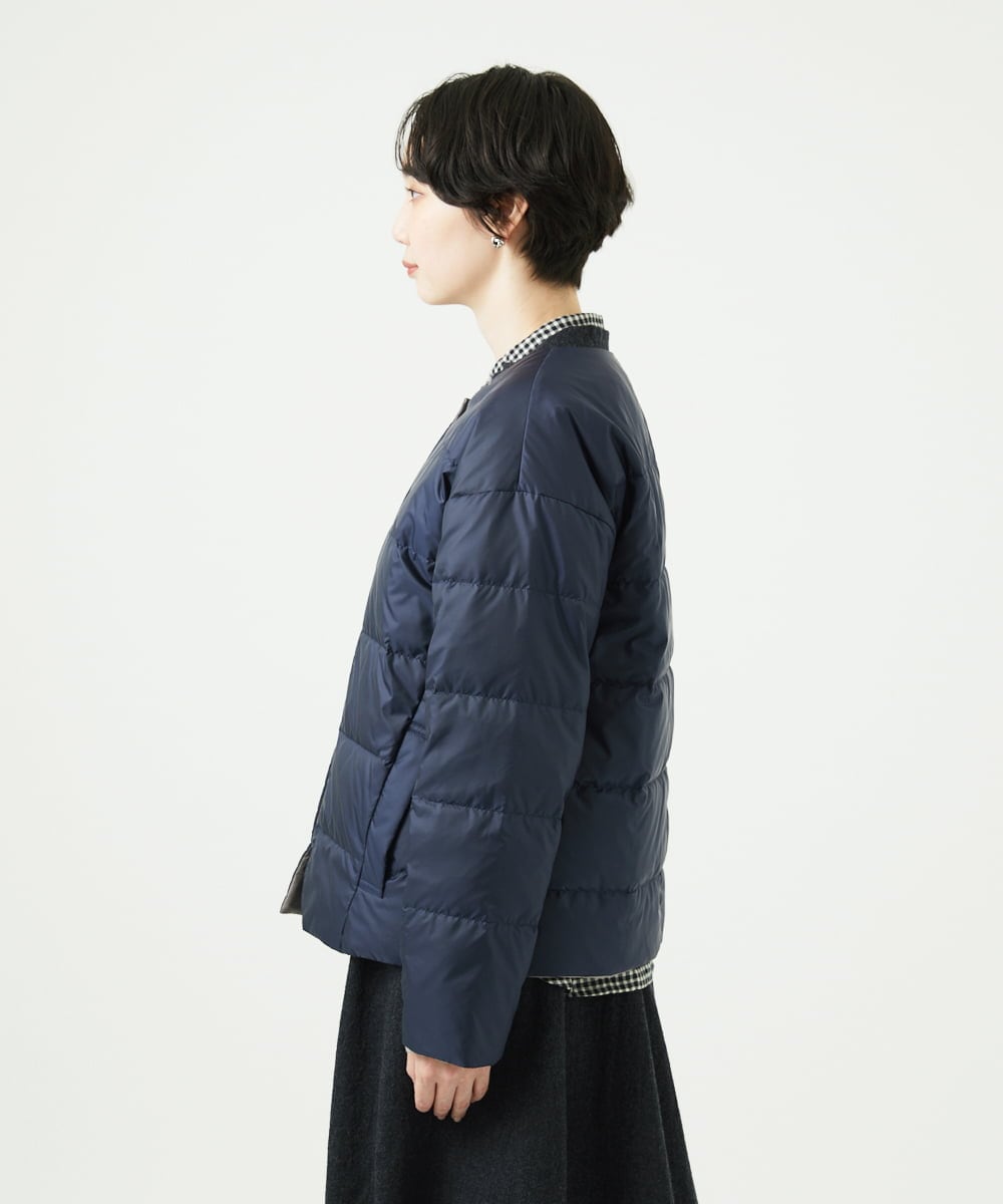 NGDCE51490 GIANNI LO GIUDICE(ジャンニ ロ ジュディチェ) ソフトタフタリバーシブルダウン　 ネイビー