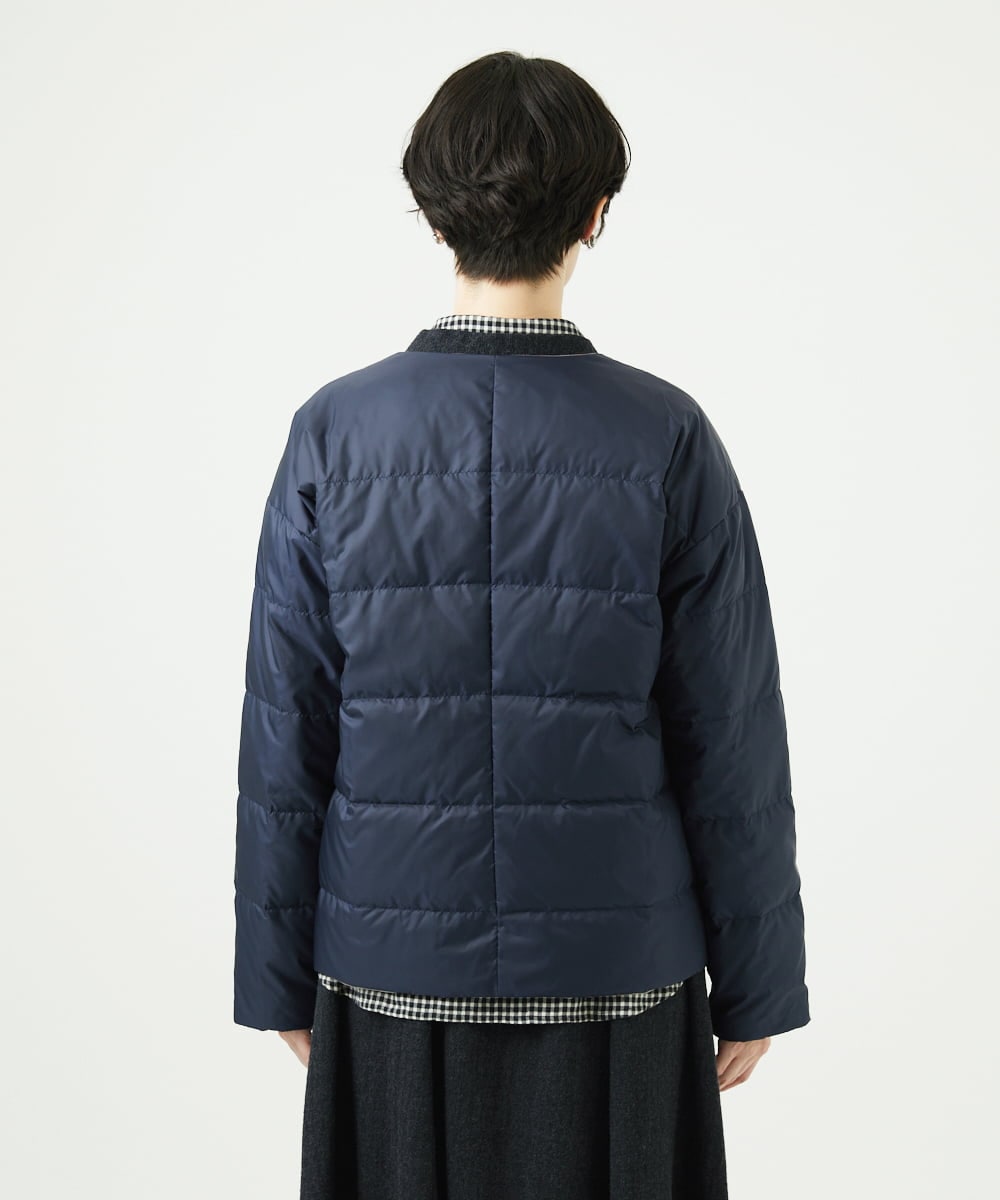 NGDCE51490 GIANNI LO GIUDICE(ジャンニ ロ ジュディチェ) ソフトタフタリバーシブルダウン　 ネイビー