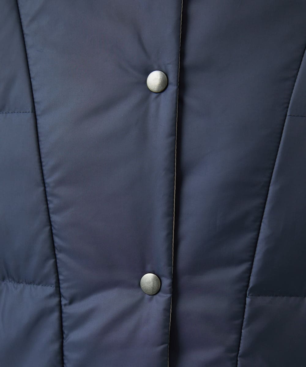 NGDCE51490 GIANNI LO GIUDICE(ジャンニ ロ ジュディチェ) ソフトタフタリバーシブルダウン　 ネイビー