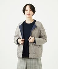 NGDCE51490 GIANNI LO GIUDICE(ジャンニ ロ ジュディチェ) ソフトタフタリバーシブルダウン　 ネイビー