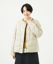 NGDCE51490 GIANNI LO GIUDICE(ジャンニ ロ ジュディチェ) ソフトタフタリバーシブルダウン　 ベージュ