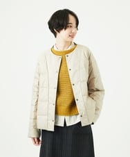 NGDCE51490 GIANNI LO GIUDICE(ジャンニ ロ ジュディチェ) ソフトタフタリバーシブルダウン　 ベージュ