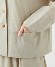 NGDED01450 GIANNI LO GIUDICE(ジャンニ ロ ジュディチェ) [日本製]クレイペーパーナイロンジャケット ベージュ