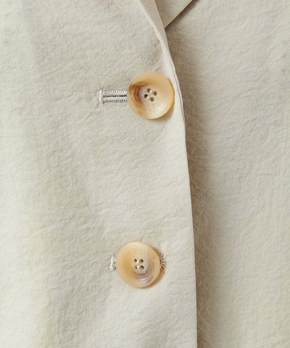 NGDED01450 GIANNI LO GIUDICE(ジャンニ ロ ジュディチェ) [日本製]クレイペーパーナイロンジャケット ベージュ